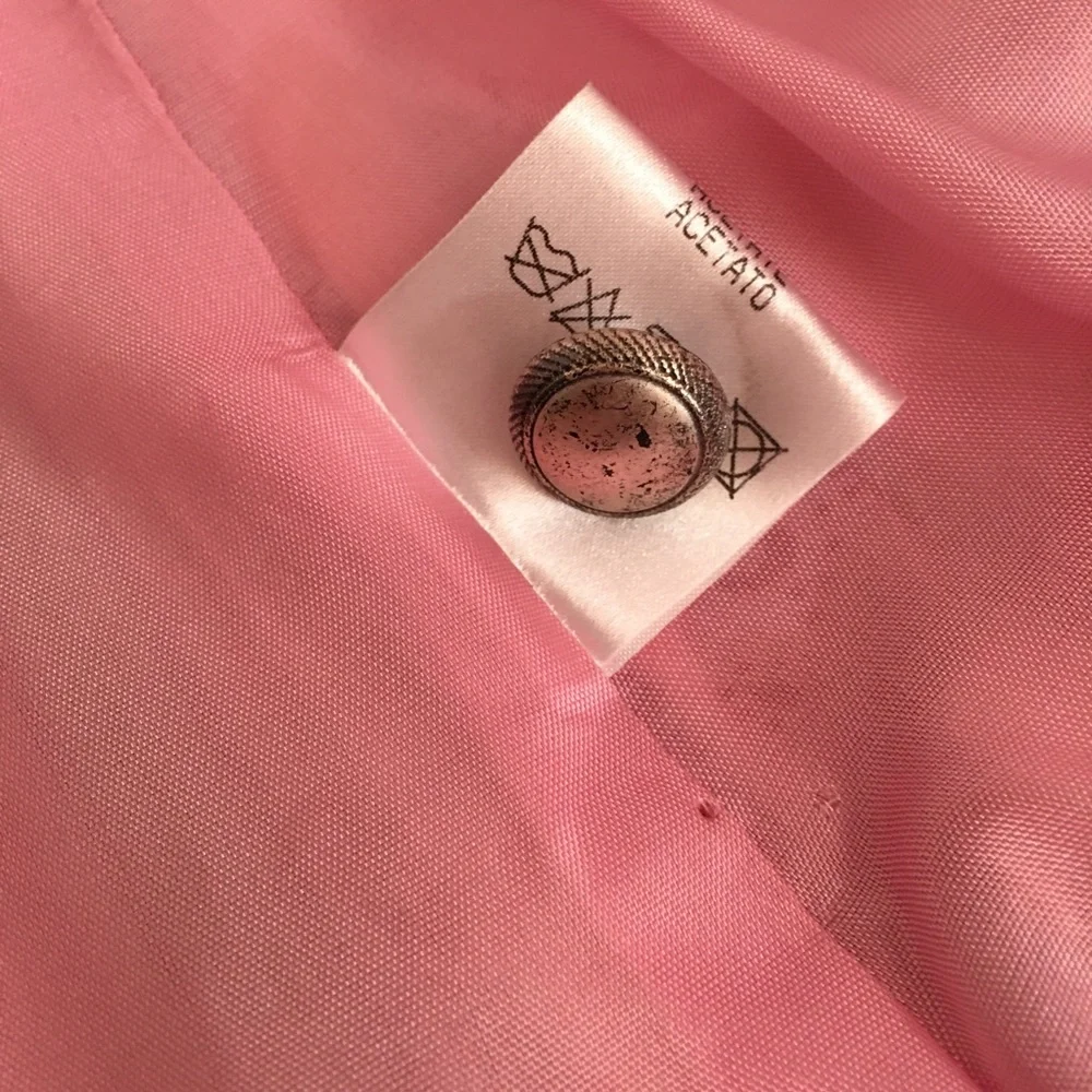 Vintage Cottagecore Corset Top Vest Pastel Pink Made in Germany Barbiecore - Picture 7 of 16